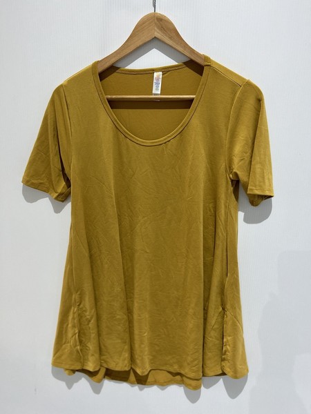 LuLaRoe XXS Simply Comfortable Mustard Tunic Tee