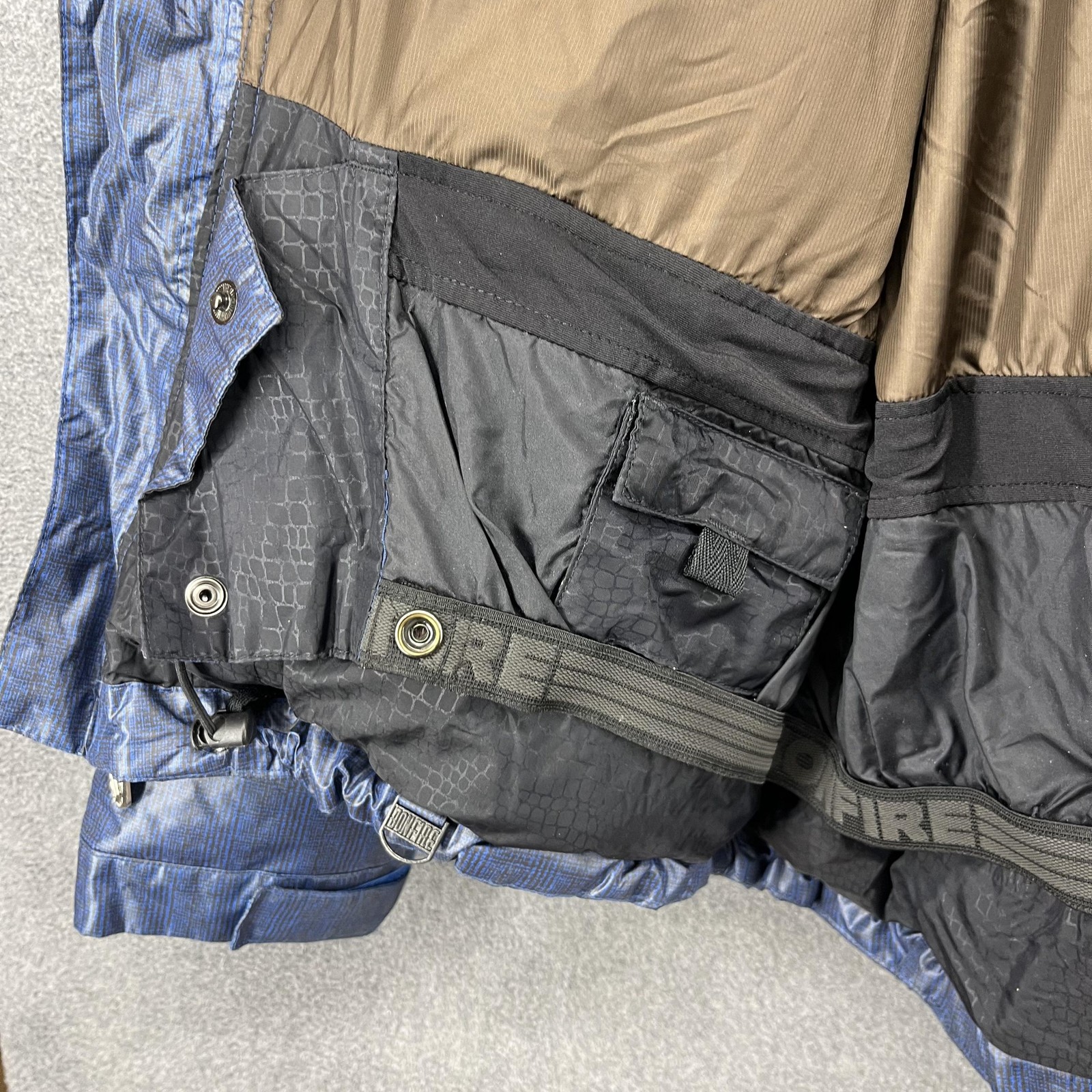 Bonfire Snowboarding Company Jacket Mens XL Blue Dakar Puffer Hooded Snowboard