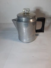 Vintage 5 Cup Stove Top Sears Percolator Coffee Pot Aluminum