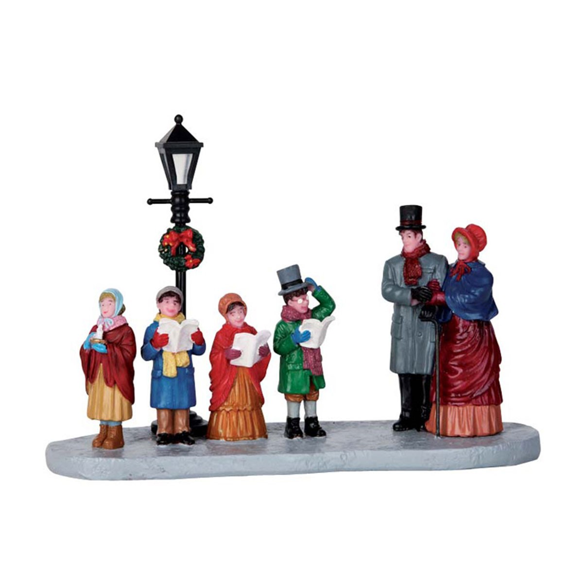 Lemax Christmas Village Xmas Figurine - Street Lamp Serenade Scene Decoration
