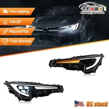 2x LED Triple Projector Headlight For Toyota Corolla 2023-2025 Head Front Lamps