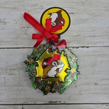 Buc-ee's Ornament Christmas Wreath Beaver Mascot Holiday Decoration Bucees