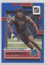 2022 Panini Donruss Rated Rookie Press Proof Blue DeAngelo Malone #386 0c6