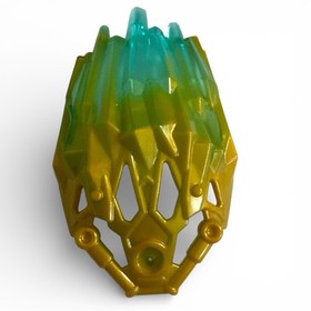 LEGO Bionicle Crystal Armor Piece Pearl Gold Marbled Trans Light Blue 24166pb02