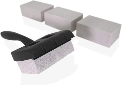 #ad Tamwell 4 Pack Grill Griddle Pumice Stone Cleaning Bricks Handle BBQ Cleaner $7.20