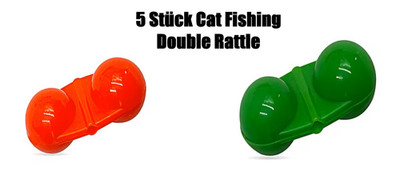 5 Stück Cat Fishing Double Rattle Waller Wels Catfish Rassel Vertikalangeln