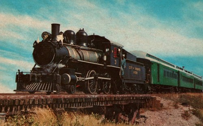 #ad Prairie Dog Central Steam Train No.3 Winnipeg Hydro Vintage Postcard $4.95