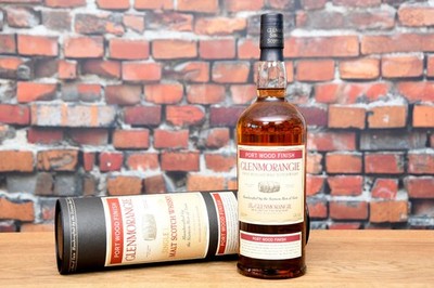 Glenmorangie Single Highland Malt Whisky Port Wood Finish 43% 1000ml ungeöffnet