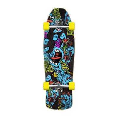 Santa Cruz Cruiser Factory Complete Skateboard Roskopp Screaming Five Purple 10''