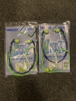 Moldex 6506 Jazz Band Hearing Protection Reusable Ear Plugs NRR 22/25, 2 Pcs