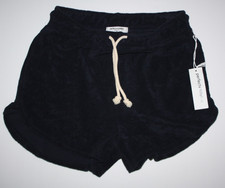New $88 perfectwhitetee Terry Cloth 100% Cotton Shorts Size Small Black Farrah