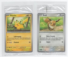 GERMAN PIKACHU EVOLI POKEPOST GEMEINSAM POKEMON STAMPED PROMOS 25/165 133/165 1M