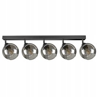 Luxolar Led Deckenleuchte 6 Flammig, Deckenlampe Schwenkbar Schwarz E27 60W