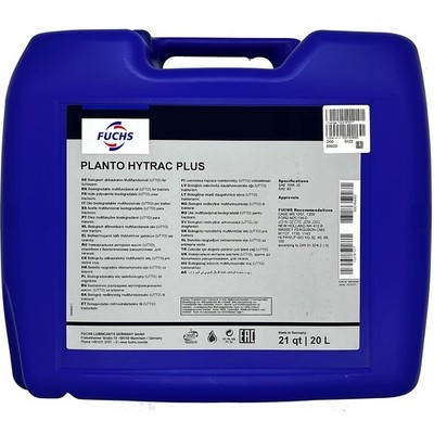 20L Multifunktionsöl für Ackerschleppgetriebe | Fuchs Planto Hytrac Plus