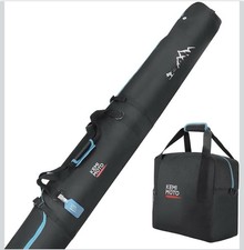 KEMIMOTO Ski Bag and Boot Bag Combo, Snowboard Bag Padded Blue Black