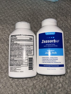 (2) Af Super Absorbent Antifungal Treatment Powder for Jock Itch 2.5 Oz (Pa