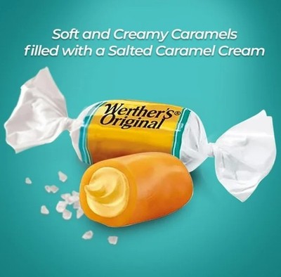 WERTHER's SALTED CARAMELS CREME original TASTY~LIMITED VALUE BULK BAG PICK YOURS