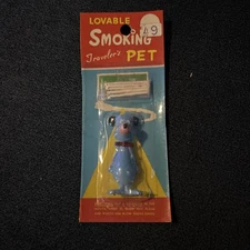 Sealed Vintage Loveable Smoking Pet Huckleberry Hound Novelty Toy  