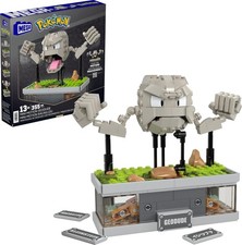 MEGA Pok&eacute;mon Geodude Building Toy Set, 343 Pieces, 5-inch Mini Motion Figure