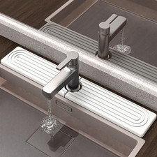 Faucet Mat for Kitchen Sink - Super Absorbent Diatomite Fast Drying Stone, Qu...