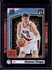 2024-25 Donruss Optic Donovan Clingan Fast Break Purple Prizm Rated Rookie #/99
