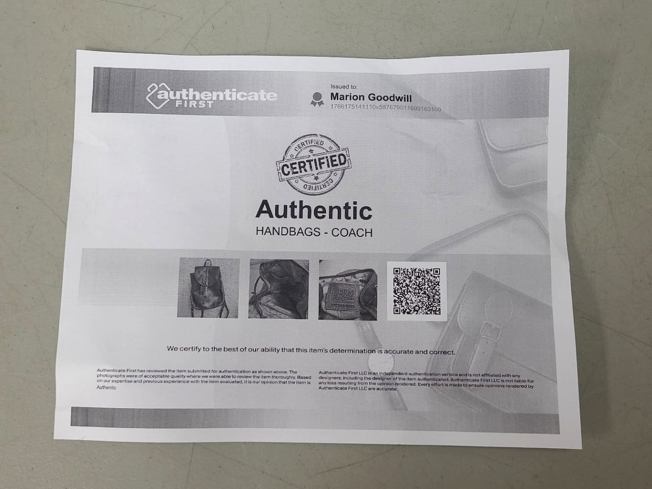 COA Coach Black Leather Drawstring Backpack Purse - image 9