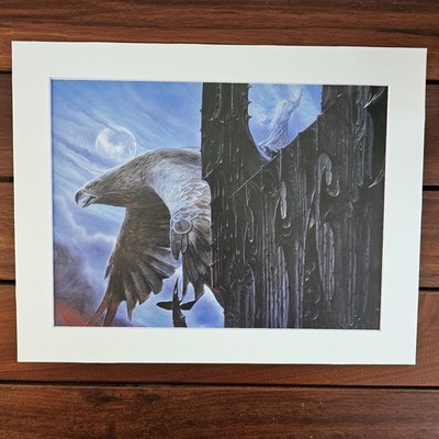 Lord of the Rings-Vintage Tolkien Mounted Print-John Howe 2001 Fantasy Art