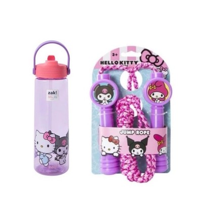 New 2pc Sanrio Hello Kitty Water Bottle & Jump Rope