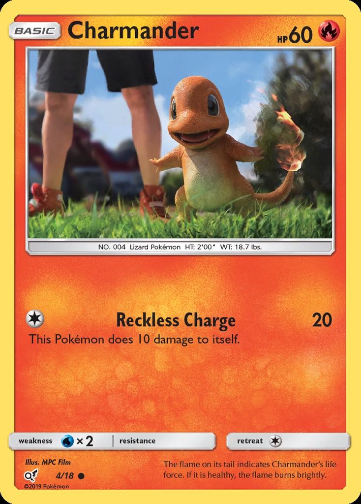 Pokemon Charmander (4/18) Detective Pikachu MP HOLO