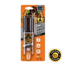 Gorilla Glue Epoxy Adhesive Syringe 25ml Clear Powerful Strong Sets In 5 Minutes