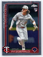 2025 Topps Chrome Update #USC8 Ryan Fitzgerald Minnesota Twins Rookie