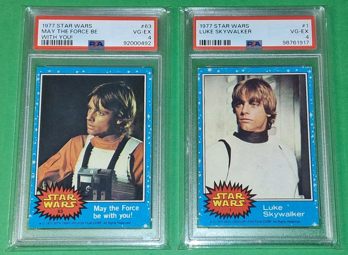 Star Wars Topps Star Wars-Series 1 (Blue) Trading Cards for sale
