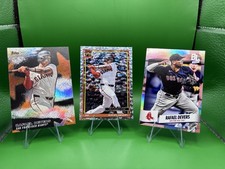 Rafael Devers Card Lot (3) Topps Inserts Silver Mojo Big League Red Sox
