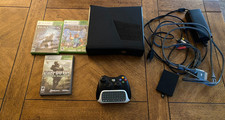 Microsoft Xbox 360 Slim 250GB Matte Black  3 Games/Extra OEM 250GB HDD
