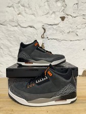 Air Jordan 3 Retro ‘Fear’ Men’s Size 9 Pre‑owned Sneakers CT8532‑080