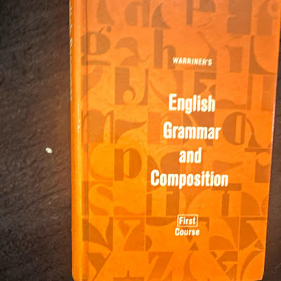 Warriner's English Grammar and Composition First Course Hardcover 1986 Warriner