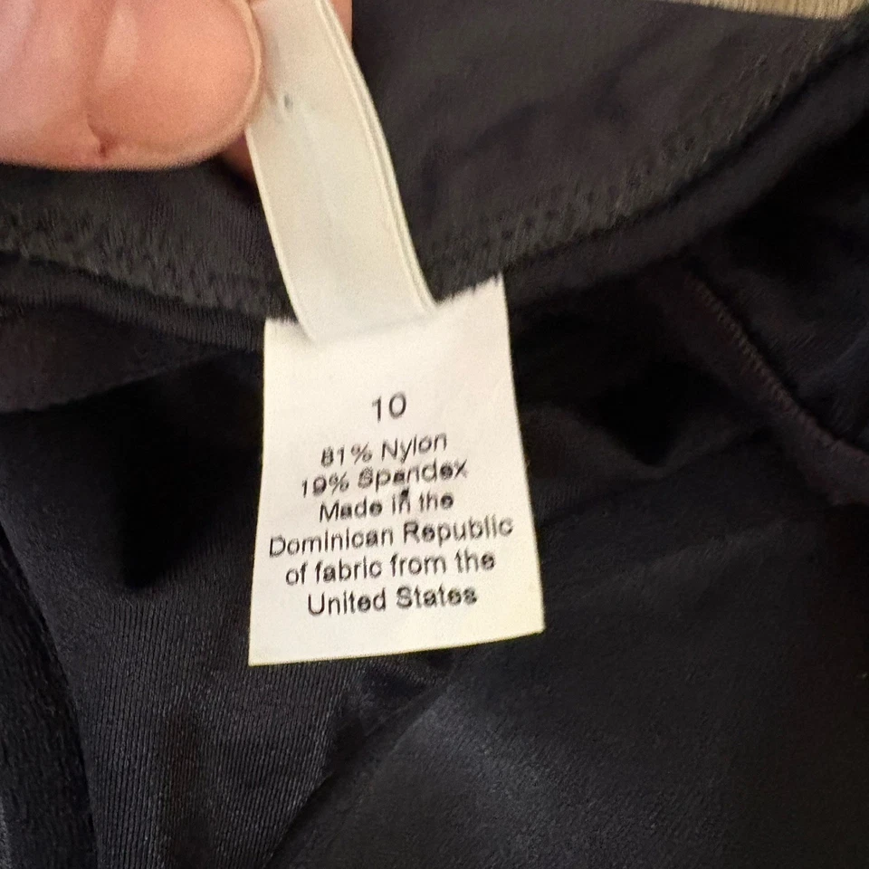 J. Traje de baño Crew Twist Front Bandeau de una pieza gris carbón con aros talla 10 Foto 4 de 4