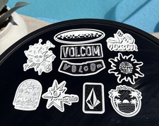 Volcom Stickers Lot Of 10 B W Skate Surf Snow Mountain Decal