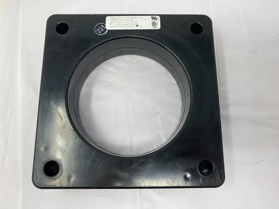 Instrument Transformer Inc. 120-122 Current Transformer Ratio 1200 5A 60-400Hz - Image 4 of 4