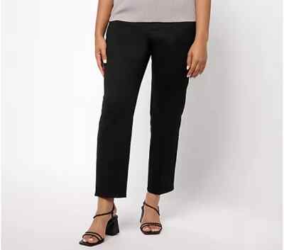 Studio Park x Courtney Khondabi_Reg Straight-Leg Pant-Black-Medium A608670 NEW