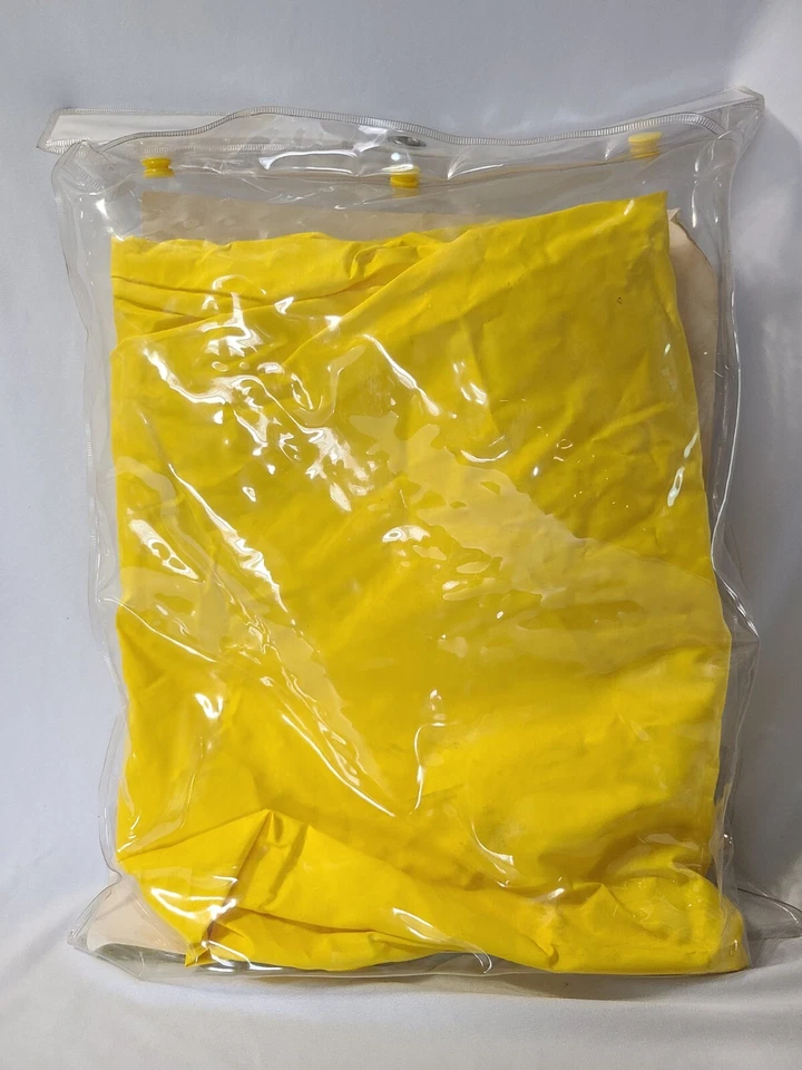 Vintage Stearns Driflex Yellow Nylon Rain Suit  - MEDIUM PANTS - XL JACKET - Image 3 of 4