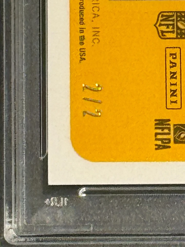 2021 Panini Classics Sig Signature Blue Ed Reed /2 PSA MINT (pop:1, higher:0) - Image 3 of 3