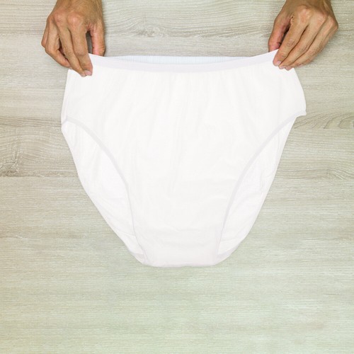 Slip da viaggio uomo monouso intimo 10 pezzi puro cotone bianco - Foto 8 di 12