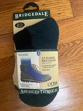 Vintage Bridgedale A.T. Walking Hiking  Socks Light Boot Length Mens Small 4-6.5