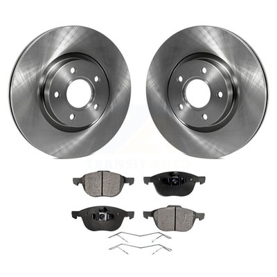 Front Brake Rotors Semi-Metallic Pad Kit For Ford Escape Volvo C-Max S40 C70 C30