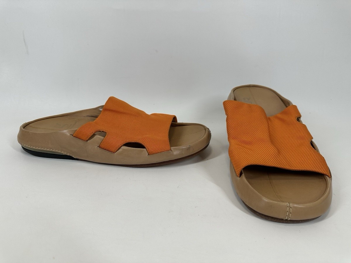 Leather Cole Hann sandals with Nike air soles Cole Haan NikeAir Womens Red Leather Slingback Wedge Sandals  main image 2