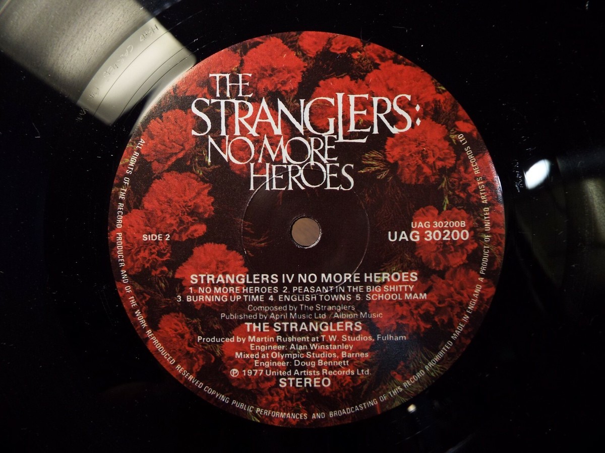 THE STRANGLERS NO MORE HEROS 1977 PUNK ROCK LP VINYL ALBUM | eBay