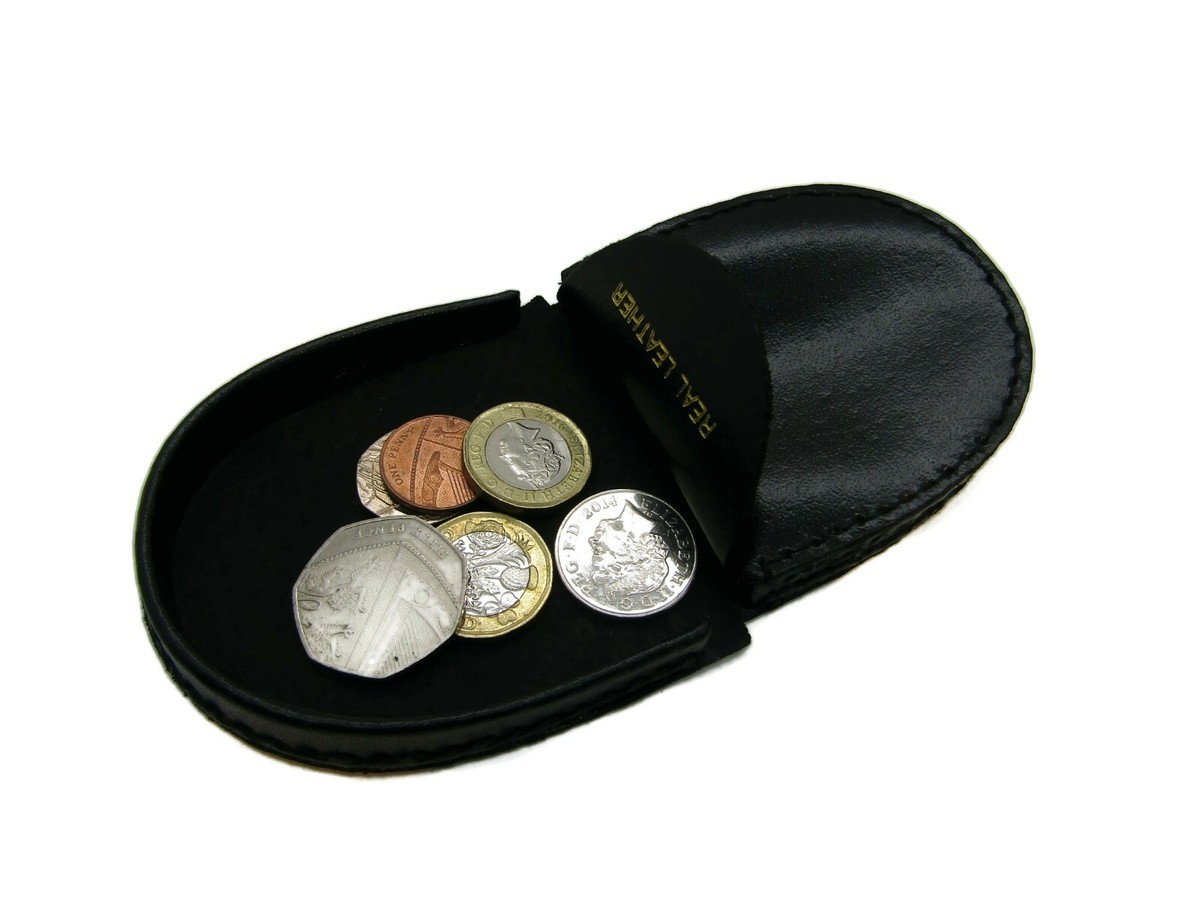 Petit Porte-monnaie Plateau Cuir Véritable - TheGloveHut - Fabriqué En Inde
