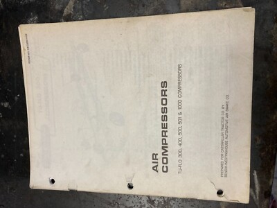 CATERPILLAR CAT AIR COMPRESSOR SYSTEM TRACTOR SPEC. SERVICE MANUAL 400 501 300