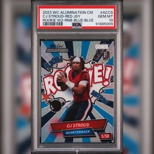 CJ Stroud Rookie POP 2 PSA 10 2023 Wild Card Alumination Comix Rainbow #5/50 